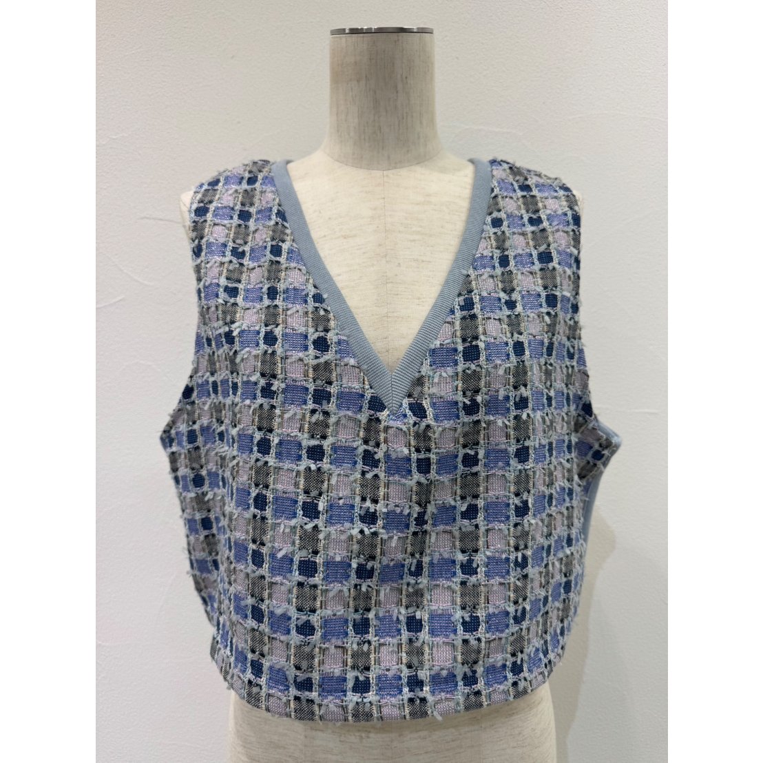 CYAN TOKYO フリンジツイードベスト CYAN ss2026先行予約】フリンジツイードリブベスト[610447