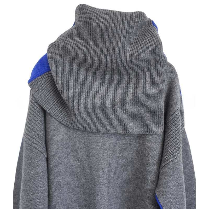 11/22 Live☆ケープ付きバイカラージップロングニット(8252-0212) | KEI