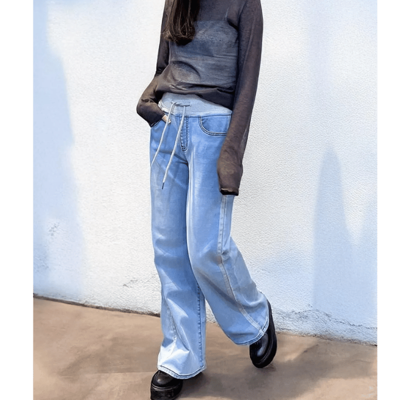 サイドラインワイドパンツ アイスブルー(WK007) | KEIZUselecct