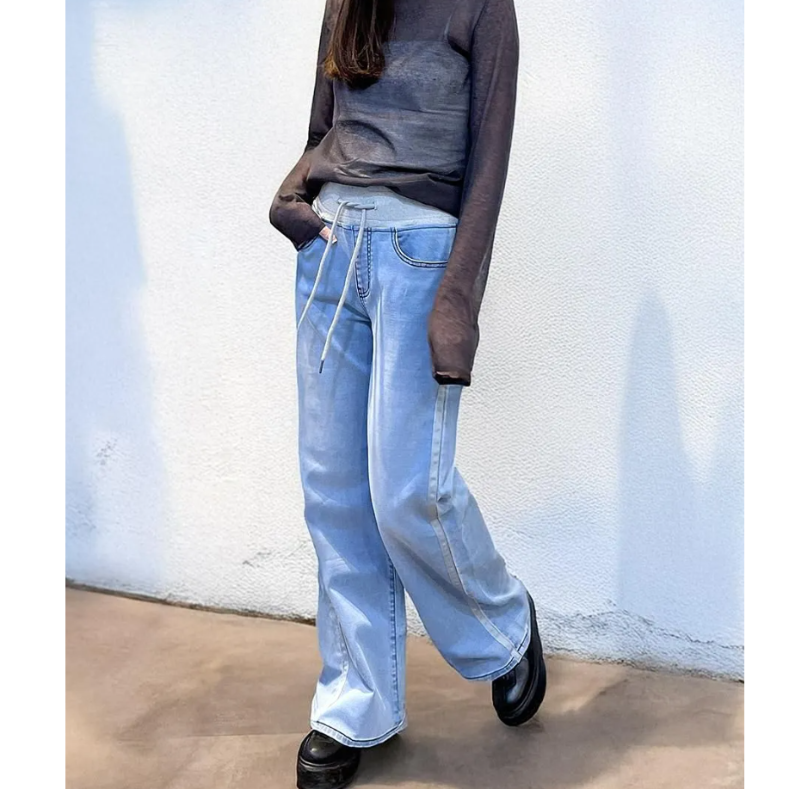 サイドラインワイドパンツ アイスブルー(WK007) | KEIZUselecct