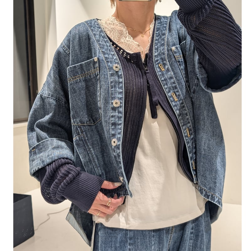 麻混デニムジャケット(826501) | KEIZUselecct Online STORE