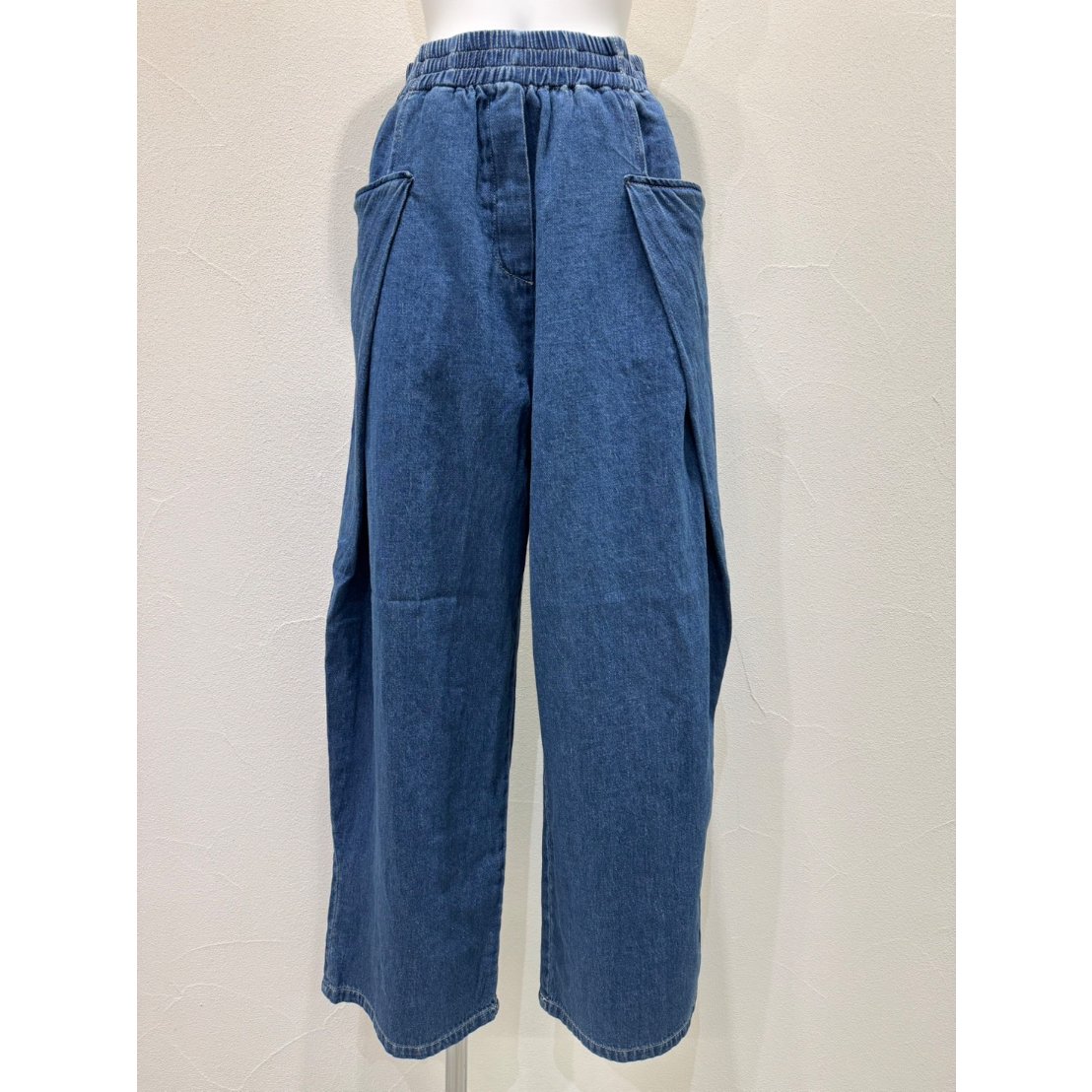 ⭐︎ヤマ⭐︎ CYAN先行予約】オーバータックリネンデニムワイド(601464) | KEIZUselec