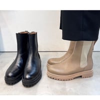 shrink レザーサイドゴアboots