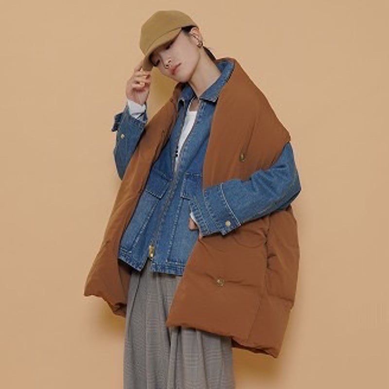 9/26Live☆ストールライクダウンベスト(504389) | KEIZUselecct O