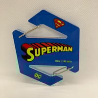 DCコミックスヴィンテージ スーパーマンロゴ アクリルカラビナ