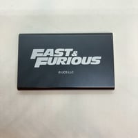 ワイルドスピード　ロゴ　モバイルバッテリー　BK