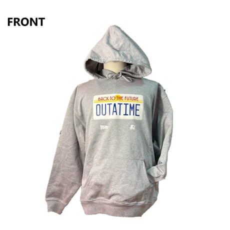 【 バックトゥザフューチャー】東京コミコン×BTTFコラボ　フーディGRAY
