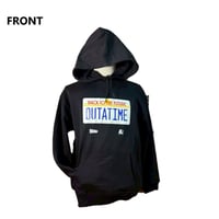 【 バックトゥザフューチャー】東京コミコン×BTTFコラボ　フーディ  BLACK