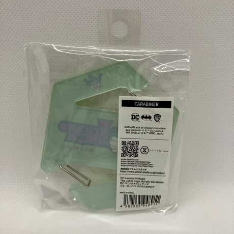 DCコミックスヴィンテージ ジョーカーロゴ アクリルカラビナ