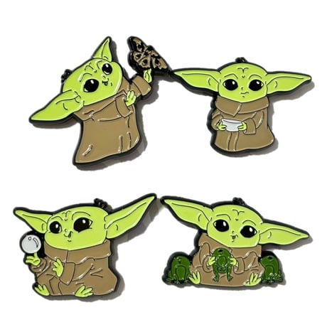 【STAR WARS THE MANDALORIAN】PINS THE CHILD 4種セット