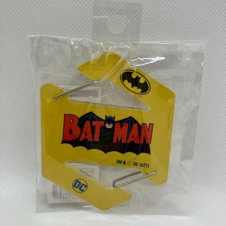 DC コミックスヴィンテージ バットマンロゴ アクリルカラビナ