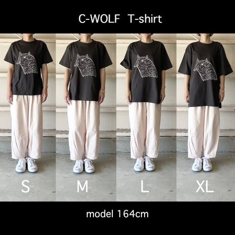C-WOLF Tシャツ   gray