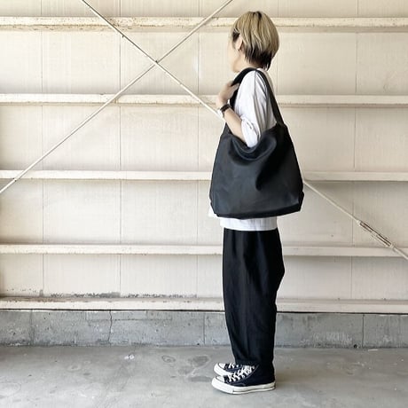 ミドルショルダー leather  肩掛け58cm  black,gray