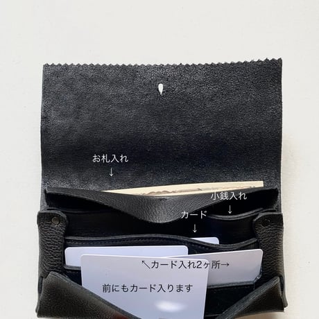 ぎざぎざwallet  黒シュリンク