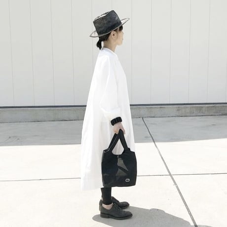 サロペットバッグ　black &  white