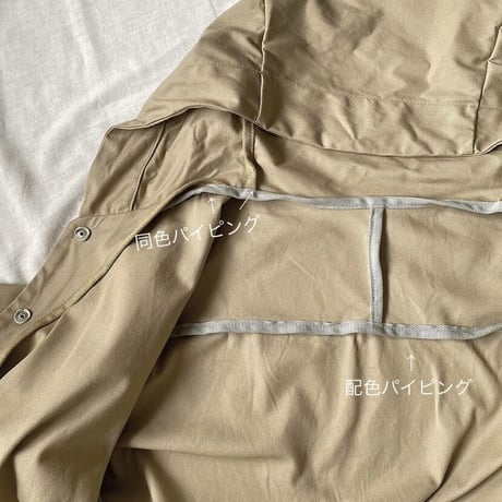 山に登れないマウンテンパーカー  milk tea beige