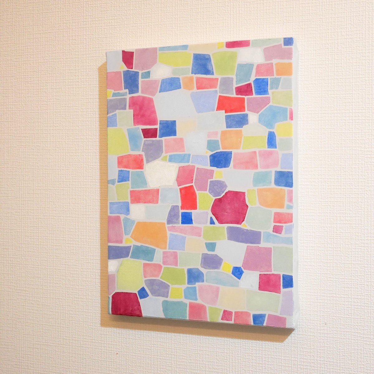絵画「石畳」 池田隆司 「石畳の道」 水彩20号大（71.5×52.0cm） 額付き - 一枚の繪