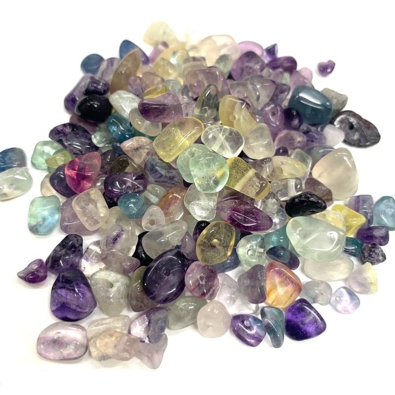 穴あき】さざれ石 天然石 フローライト 20g [G-23] | UNI STONE