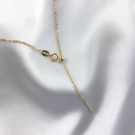 スライドアジャスター付き ネックレスチェーン あずきチェーン S925 極細 1mm 華奢 金属アレルギー対応 [1314]