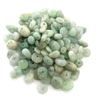 【高級ランク】【穴あき】 さざれ石 翡翠 天然石 10g [G-68]