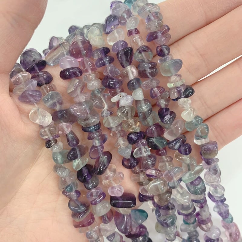 穴あき】さざれ石 天然石 フローライト 20g [G-23] | UNI STONE