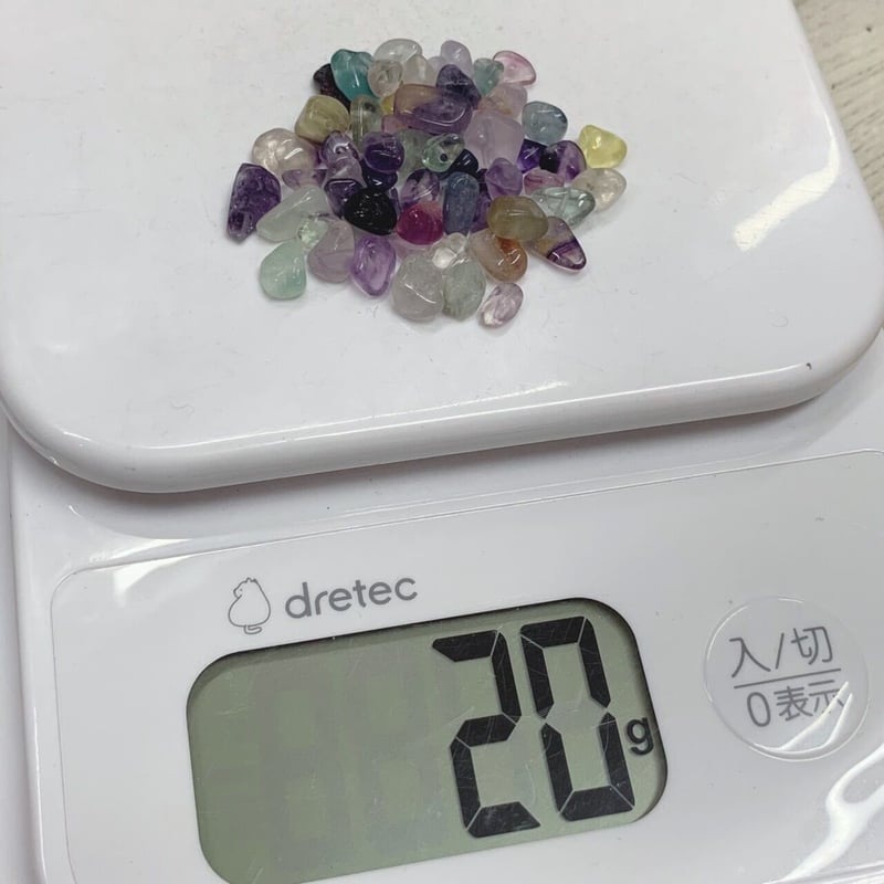穴あき】さざれ石 天然石 フローライト 20g [G-23] | UNI STONE