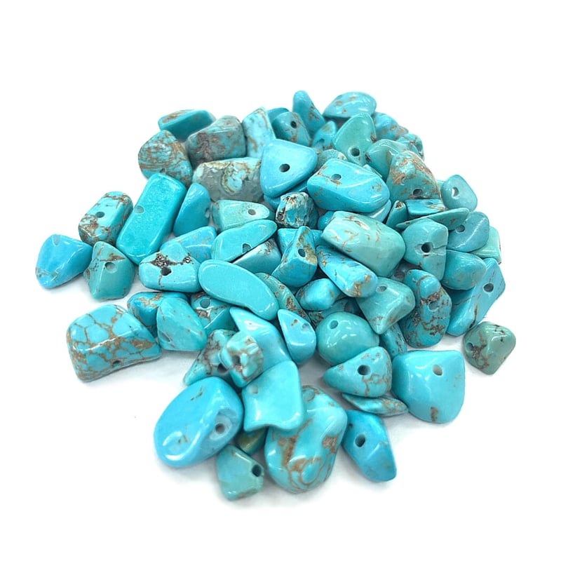 穴あき】さざれ石 天然石 ターコイズ 20g [G-8] | UNI STONE