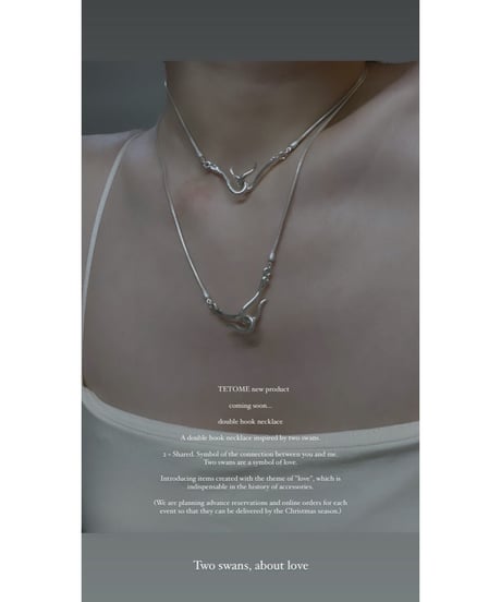 <37㎝> DOUBLE HOOK NECKLACE