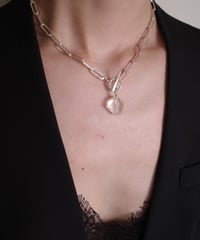 HOLLANDAITE IN QUARTZ NECKLACE