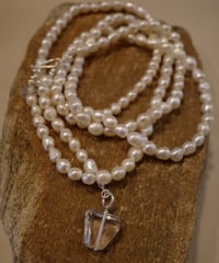LONG PEARL NECKLACE <SQUARE>