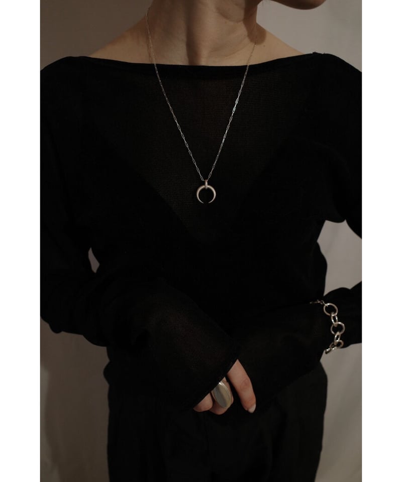 ANNULAR ECLIPSE NECKLACE/SILVER925 | TETOME