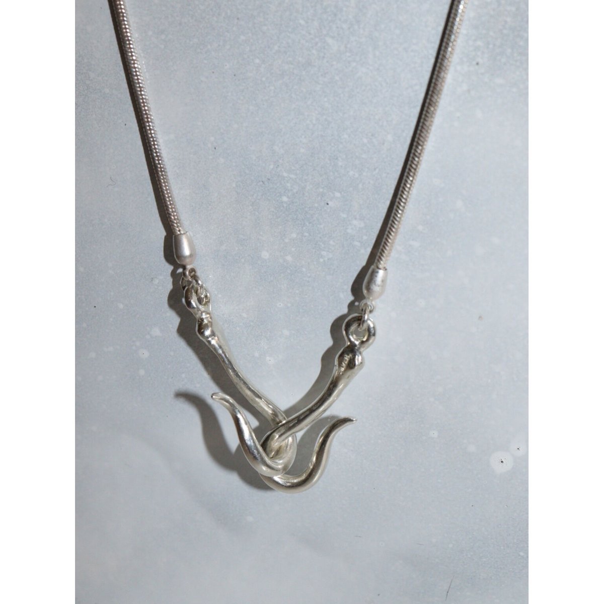 37㎝> DOUBLE HOOK NECKLACE | TETOME