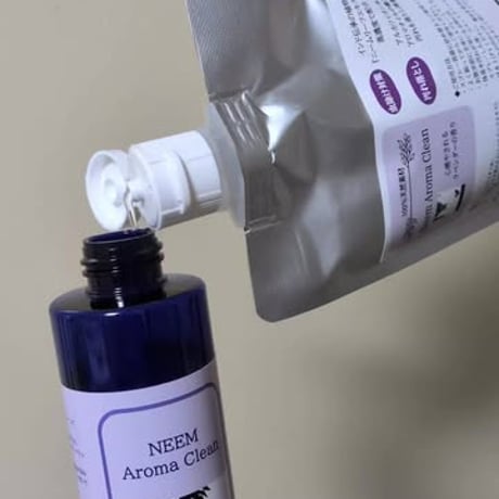 【新発売】6月1日より発送　★虫除け・皮膚被毛の汚れ落とし　ニームアロマクリーン200mlパウチ（森林浴の香り）