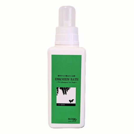 皮膚のべたつき臭い対策　EM NEEM BATH 入浴剤 500ml 計量キャップ付き容器付き