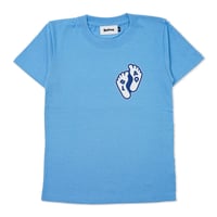 W S/S Bare Foot Tee - Saxe Blue
