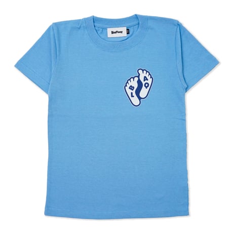 W S/S Bare Foot Tee - Saxe Blue
