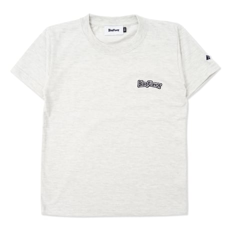 W S/S Basic EMB Tee - Oatmeal