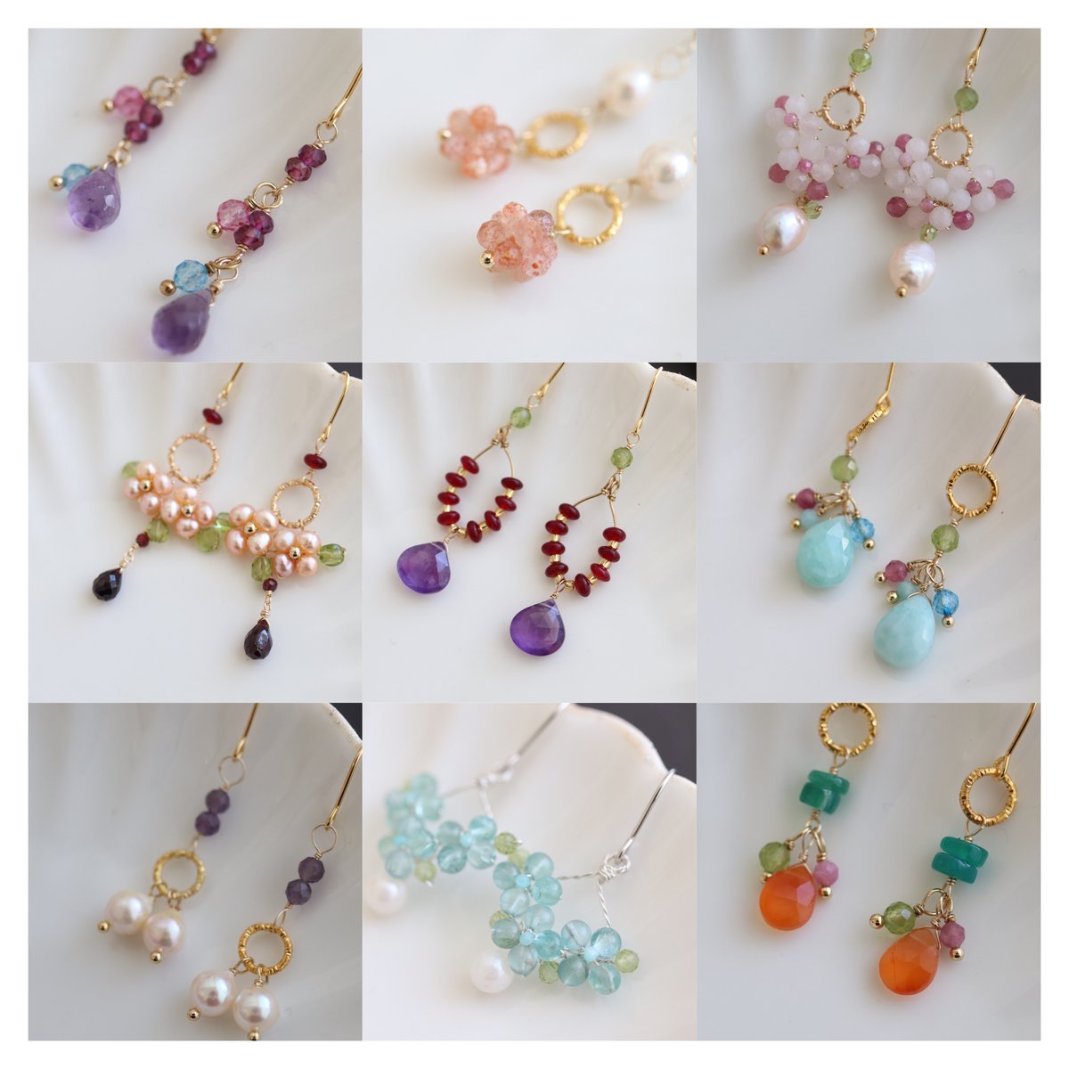 全品50％off】天然石ピアス（イヤリングへ変更可能） | charmep