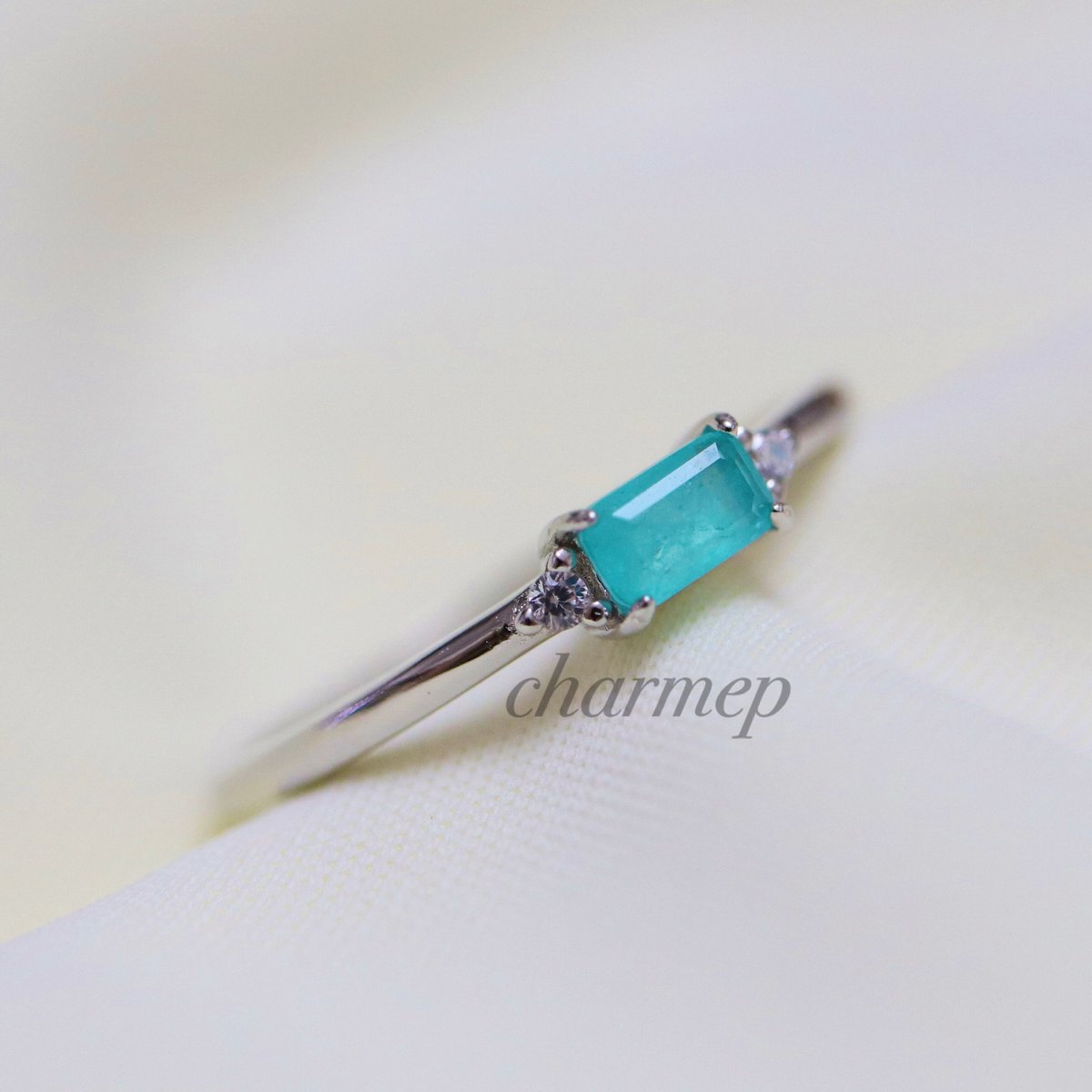 パライバクォーツシルバーリング パライバクォーツシルバーリング