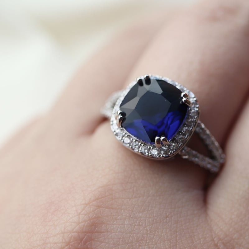 新品 62 All Blues シルバーリング 面目 銀 指輪 スクエア 6520 