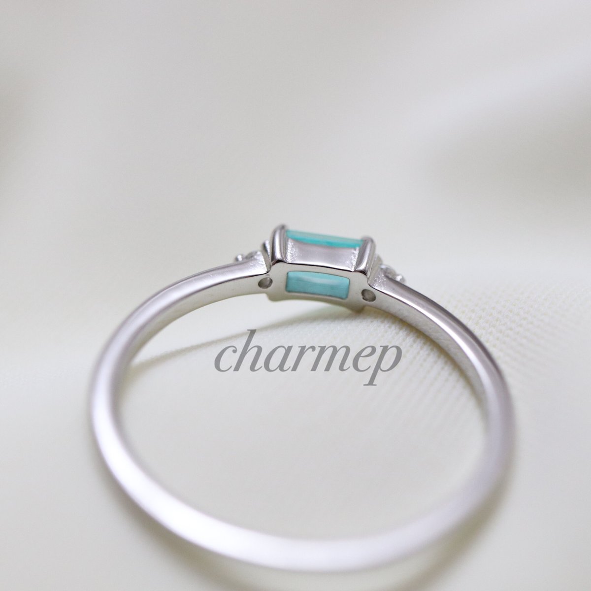 パライバクォーツシルバーリング パライバクォーツシルバーリング