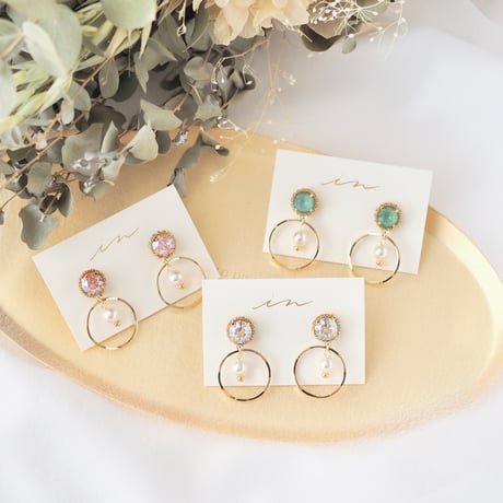 bijou uneune hoop #1761-2
