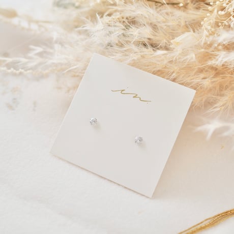 【silver925】 zirconia pierce  #350