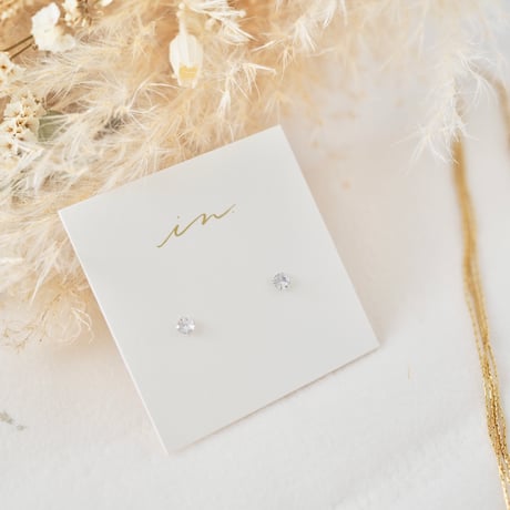 【silver925】 zirconia pierce  #350