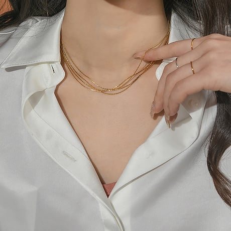 【silver925】 chain necklace  #350