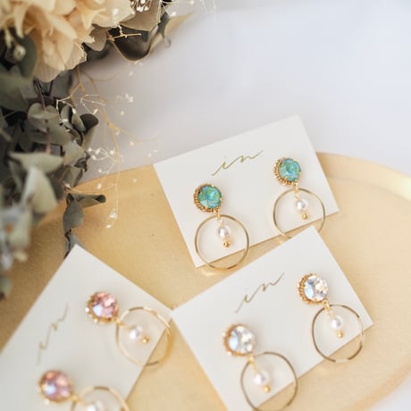 bijou uneune hoop #1761-2