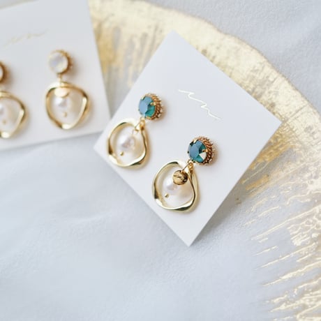 bijou uneune hoop #1761