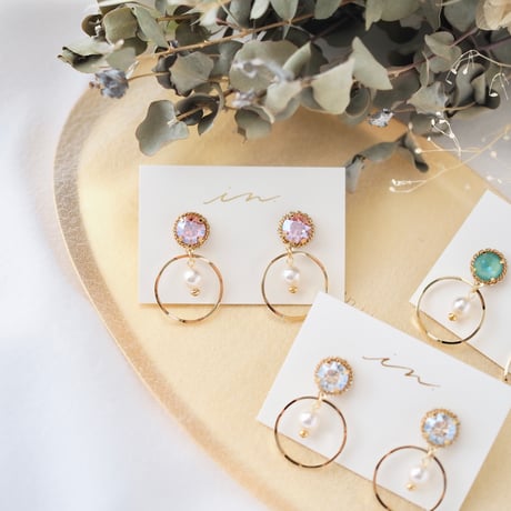 bijou uneune hoop #1761-2