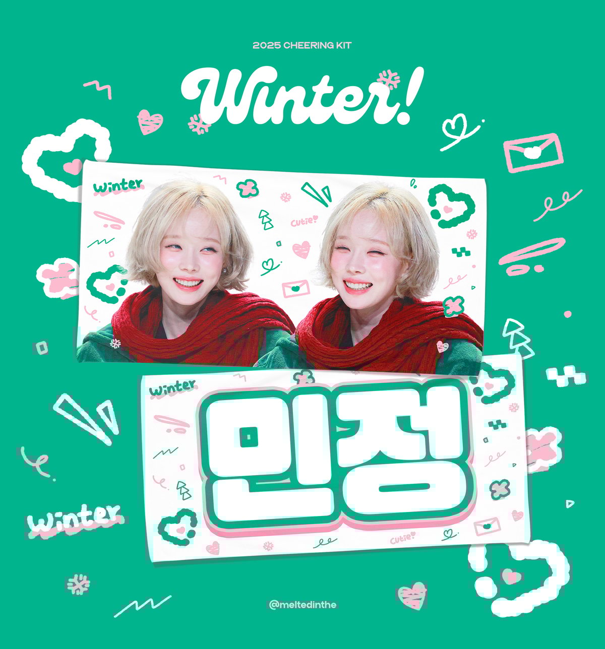 5月発送予定【 aespa ウィンター 】スローガン(4種) ※締切日2/28