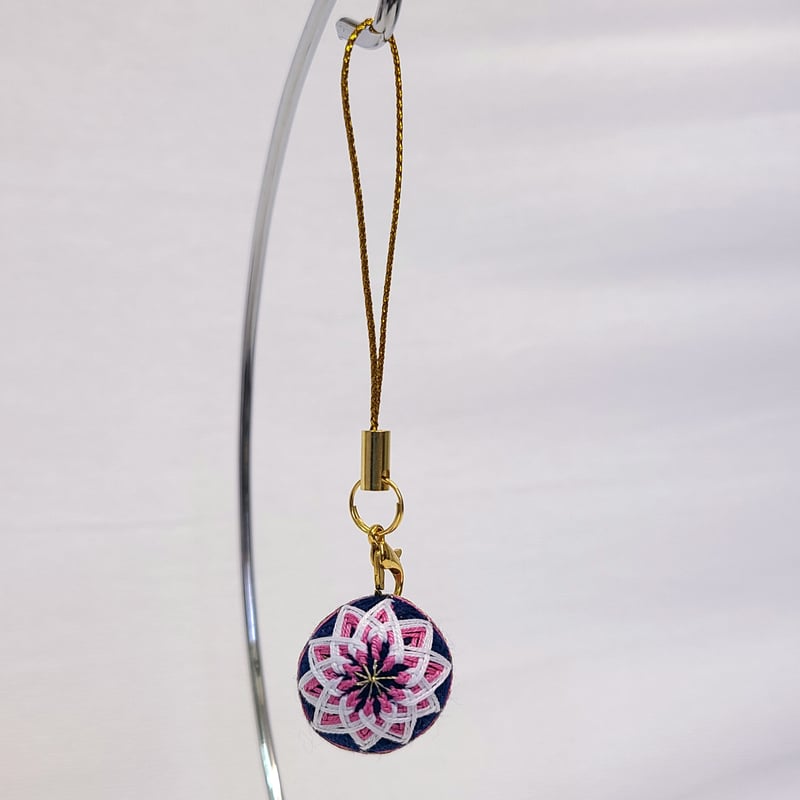 ミニてまり（濃紺土台-直径約2.2㎝） | 日本てまりの会ｵﾝﾗｲﾝｽﾄｱ